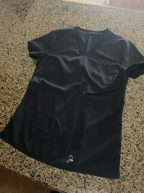 Jaanu XXS Black one pocket Scrub Top